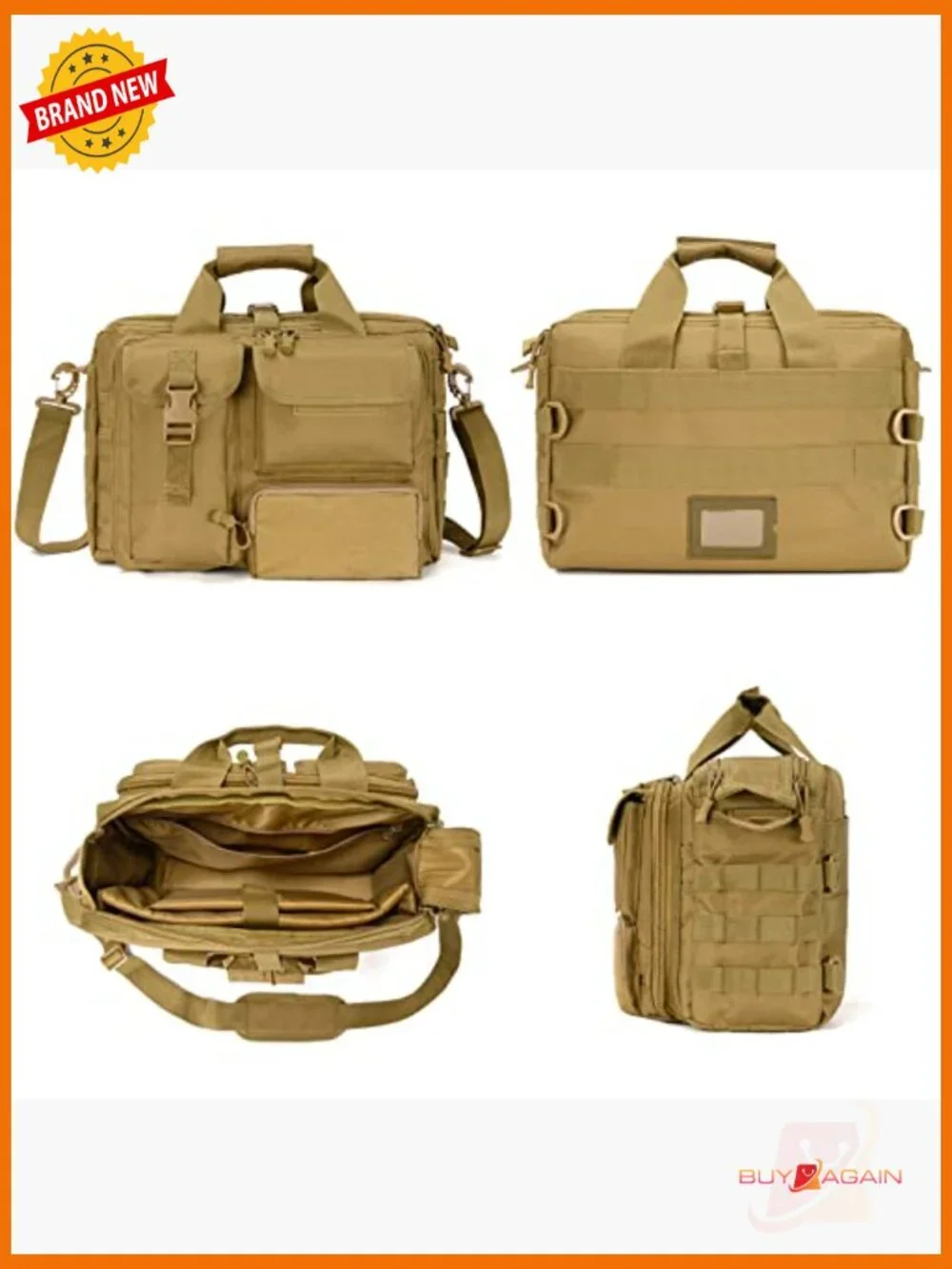 Stypos Tactical Messenger Bag 14inch 15.6inch Laptop Briefcase Military Flight
